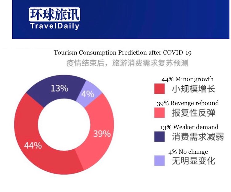 Pie chart Tourism Consumption prediction after Covid 19