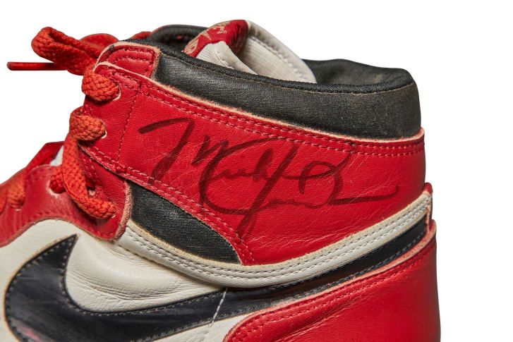 Michael Jordan signature on Air Jordans