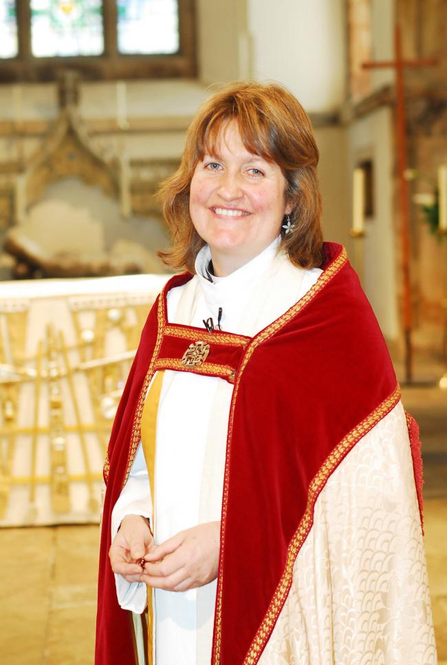Rector Mandy Hodgson at St Mary's Church