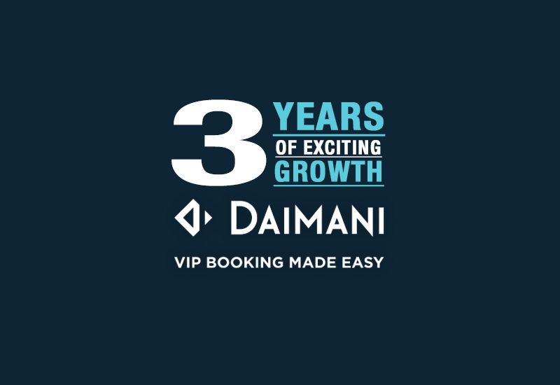Enjoy our third birthday with a three-percent discount on any event on the DAIMANI platform!